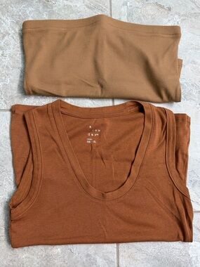 a new day Tank & Ribbed Bandeau Top Set